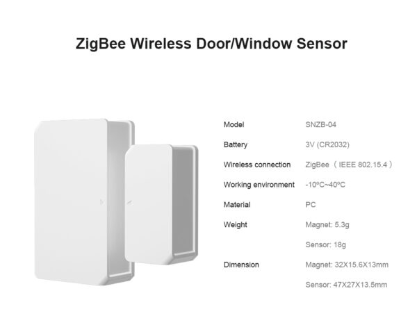 سنسور در و پنجره هوشمند زیگبی سان آف مدل SONOFF SNZB-04 – Zigbee - 7