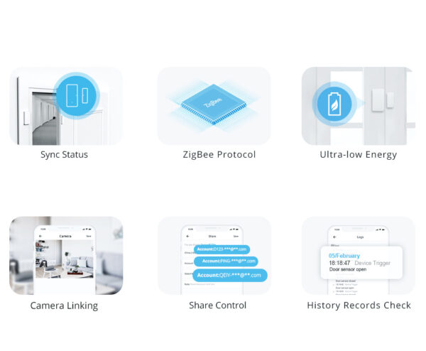 سنسور در و پنجره هوشمند زیگبی سان آف مدل SONOFF SNZB-04 – Zigbee - 6