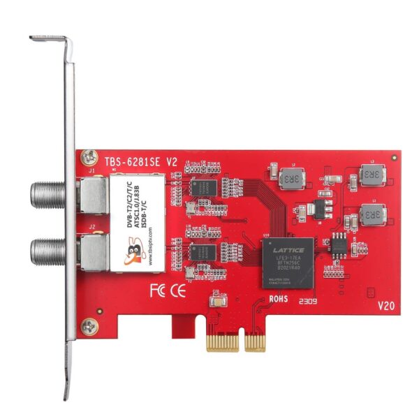 گیرنده تلویزیونی دو تیونر TBS6281se V2 DVB-T2/C2/T/C(J.83A/B/C)/ISDB-T/C /ATSC1.0