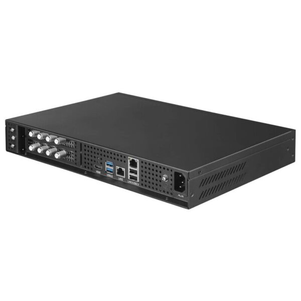 نمای پشت TBS2952 Lite با اسلات‌های توسعه برای کارت‌های تیونر