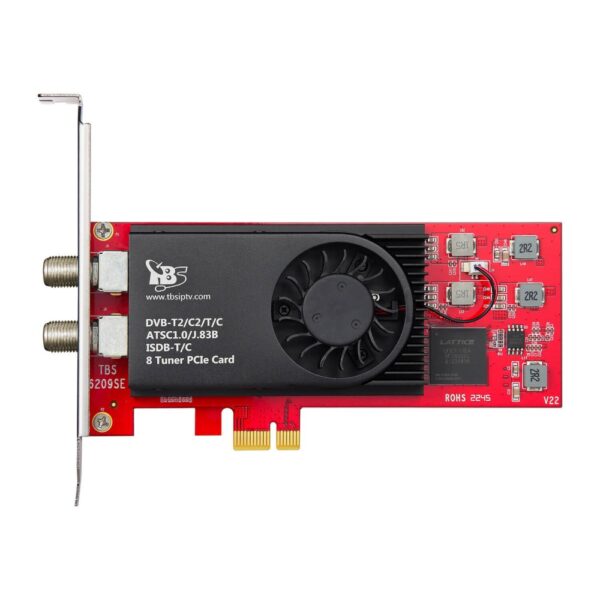 کارت حرفه‌ای هشت تیونر TBS6209se DVB-T2/C2/T/C